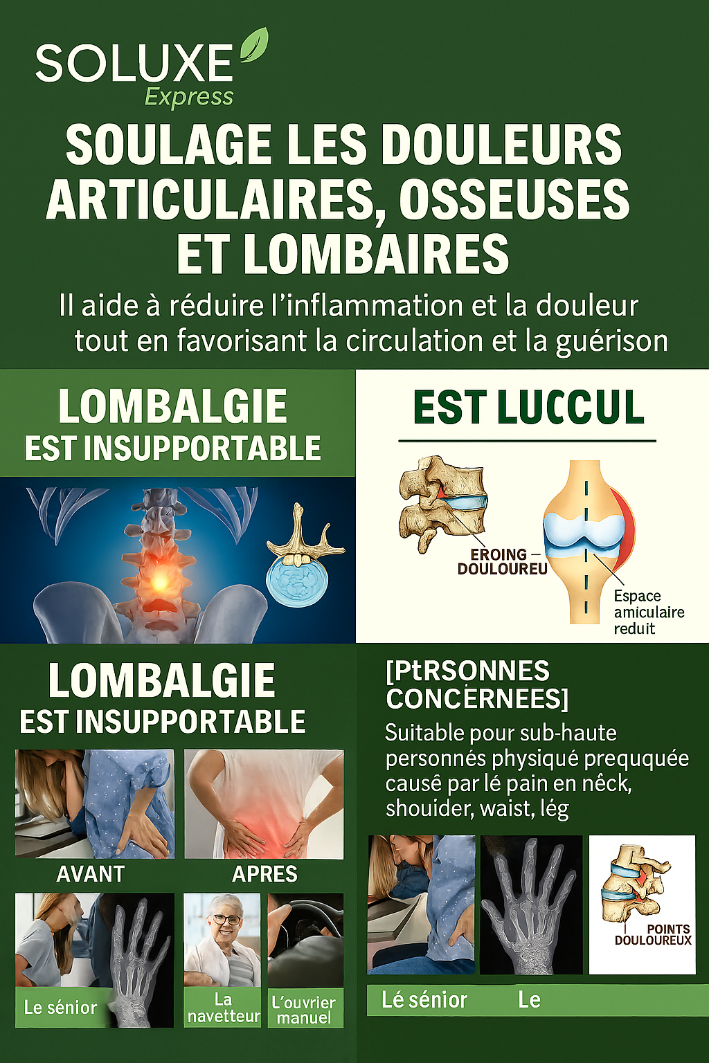 Spray pour la Douleur de – Genou – colonne lombaire, taille, dos, Gel froid.