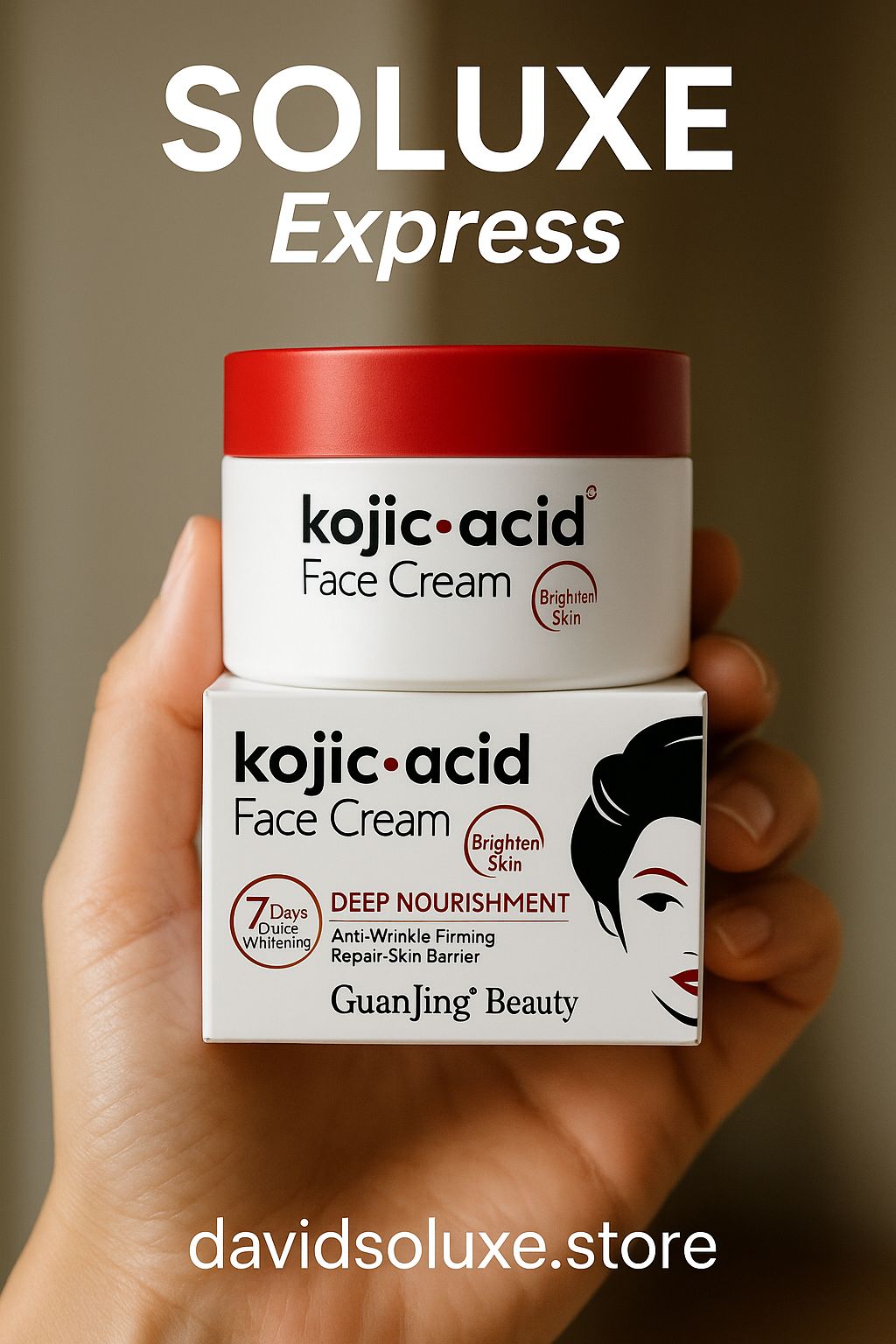 Crème Visage Kojic : Soin Complet Anti-Taches, Acné et Signes de l’Âge