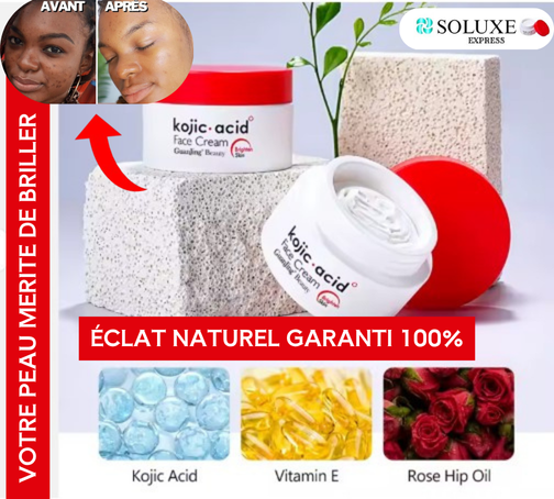 Crème Visage Kojic : Soin Complet Anti-Taches, Acné et Signes de l’Âge
