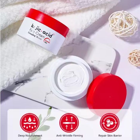 Crème Visage Kojic : Soin Complet Anti-Taches, Acné et Signes de l’Âge